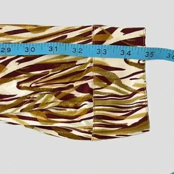 NEW! Shein button up shirt XL white/gold/brown - Picture 6 of 8